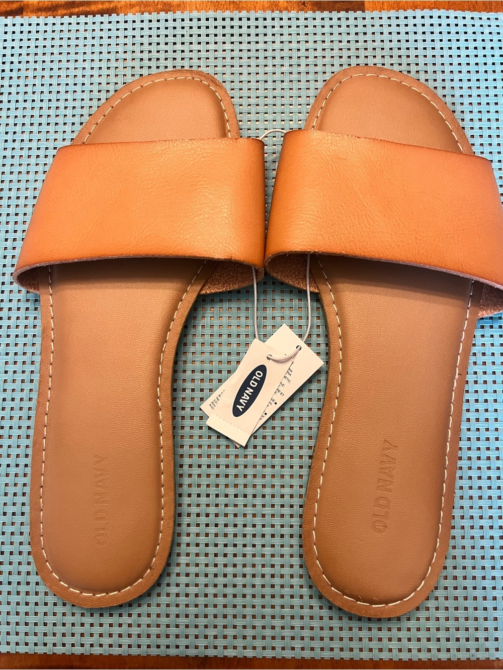 Old Navy Women's Cognac Slide Sandals